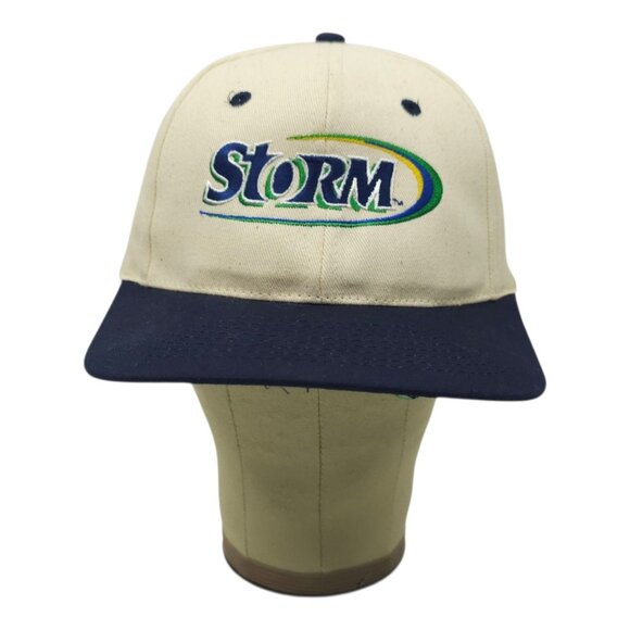Toppers Storm Embroidered Logo Snapback Cap Trucker Vintage 90s Baseball Hat - Picture 10 of 14